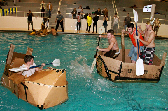 Cardboard boat competition
