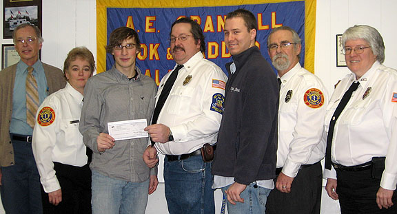 Check presentation to AE Hook and Ladder Company