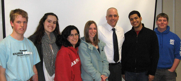 Gregory Sammons with Honors Program members