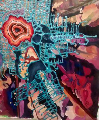 "chaotic mandala" by artist-teacher Ashley Smith