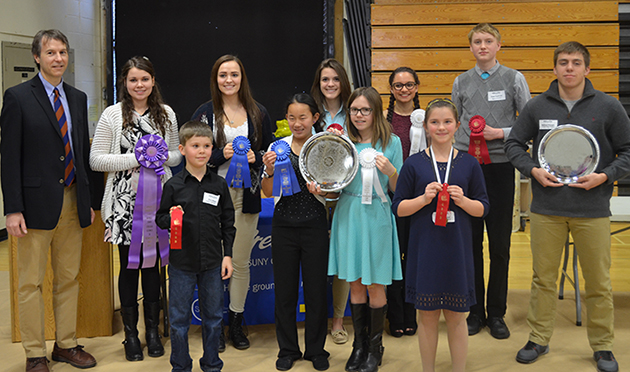 students who were awarded for their science and technology projects April 8, 2016