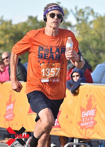 Man running in race