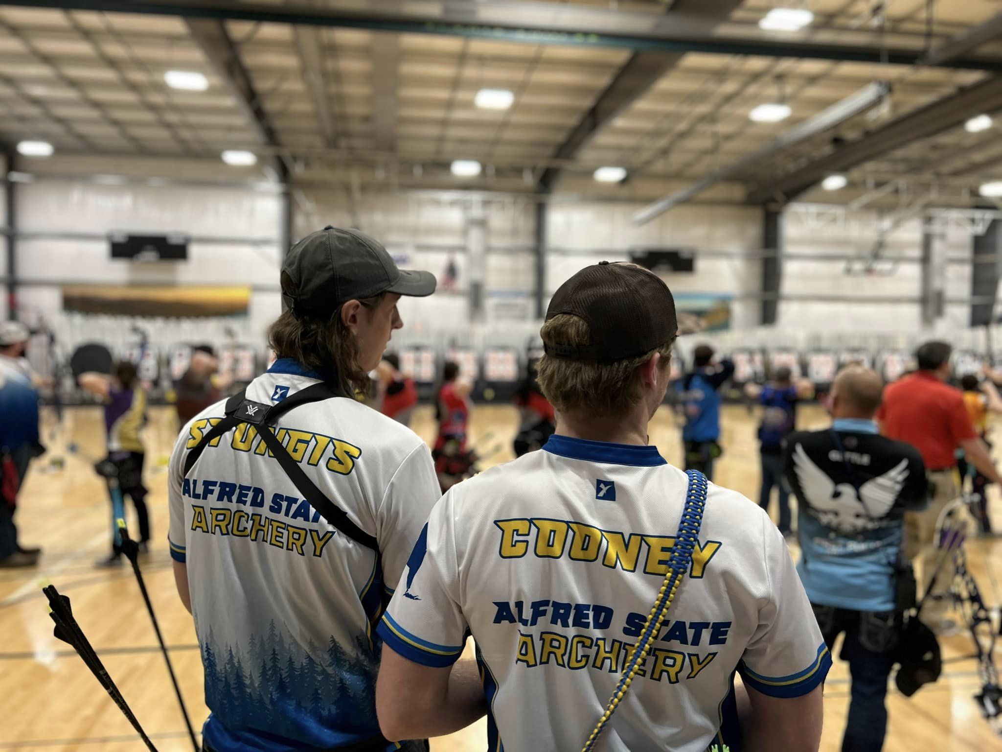 Archers look on at the competition.