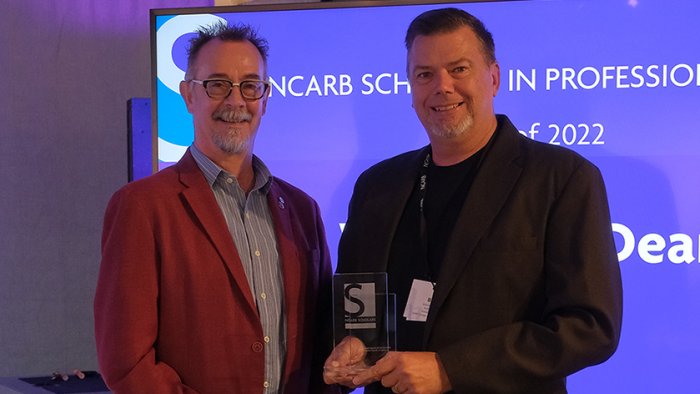 Alfred State Professor and Department Chair of the Architecture and Design Program William Dean receives recognition for being selected to attend the NCARB Scholars program.