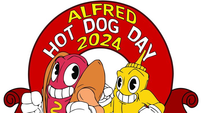 Tshirt design for Hot Dog Day 2024