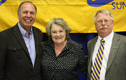 Pictured here, l-r: Alfred State President John M. Anderson; Gerling-Yelle; and Neal.