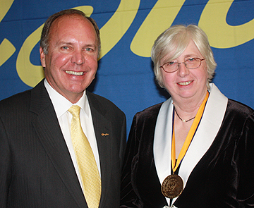 President John M. Anderson and College Council Chair Patricia K. Fogarty