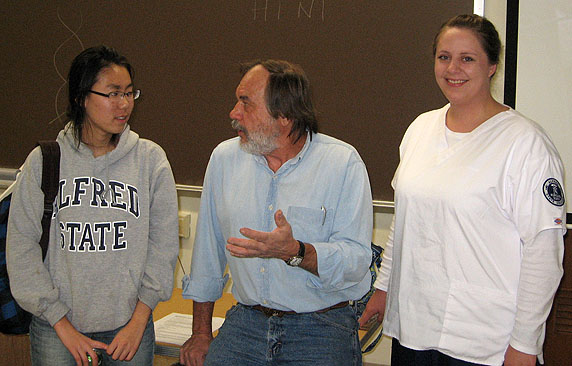 Dr. Steven Jakobi with students