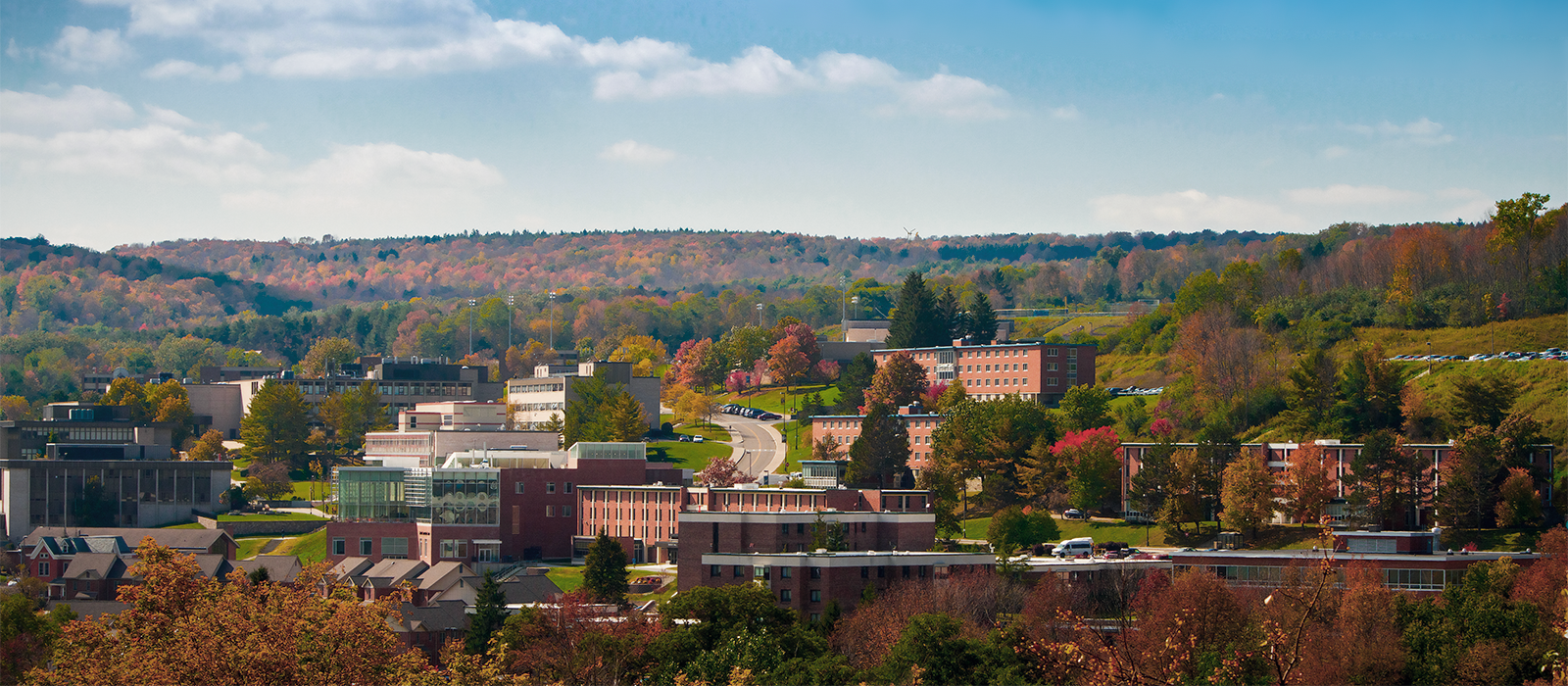 Arial view of Alfred State campus