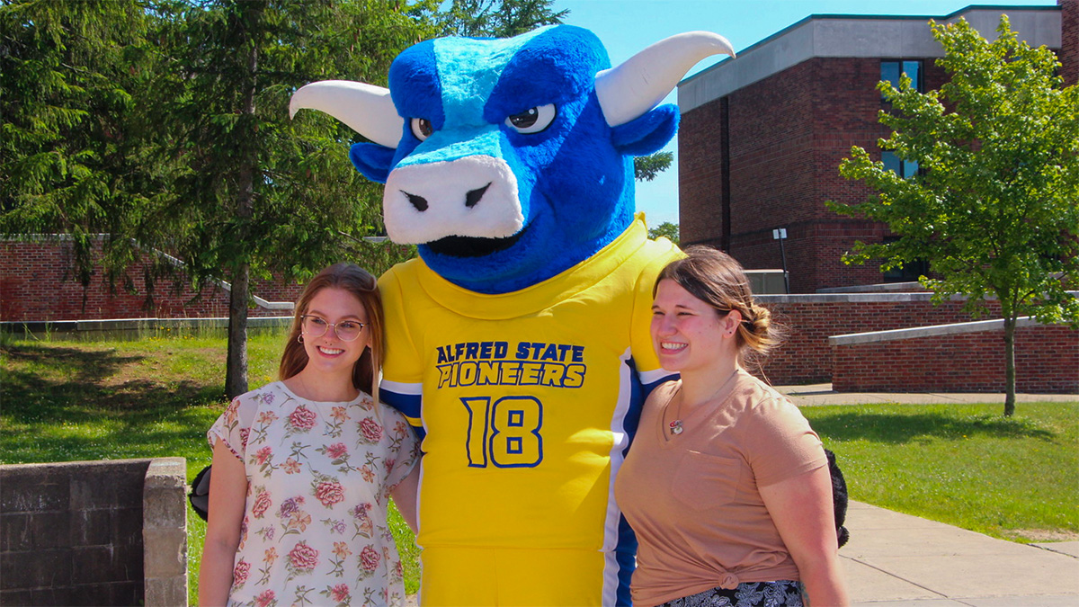 Students with Big Blue