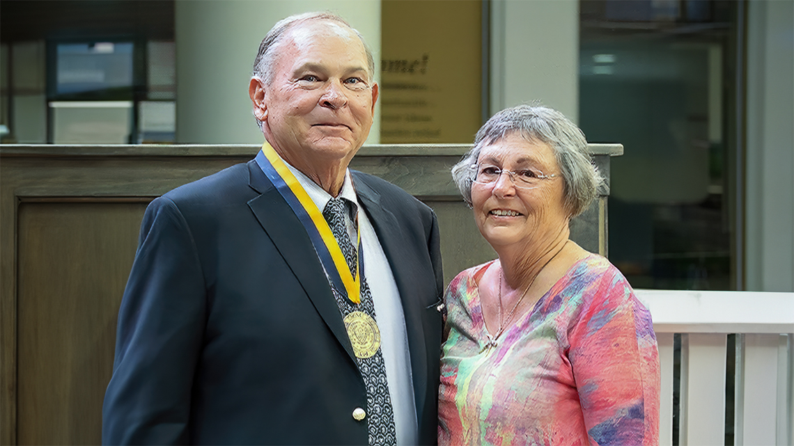 Dean Emeritus and Alfred State 1966 graduate Doug Barber and wife Kay