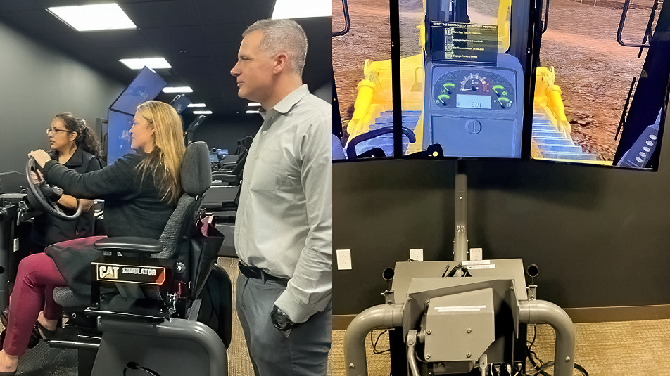 Bryan Able, Danielle and Dr. Mauro Visit to the IUOE Training Center to learn about the HE simulators.