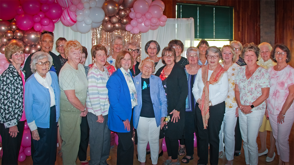 The Alfred community celebrated Mary Huntington's 100th Birthday at the Lake Lodge.