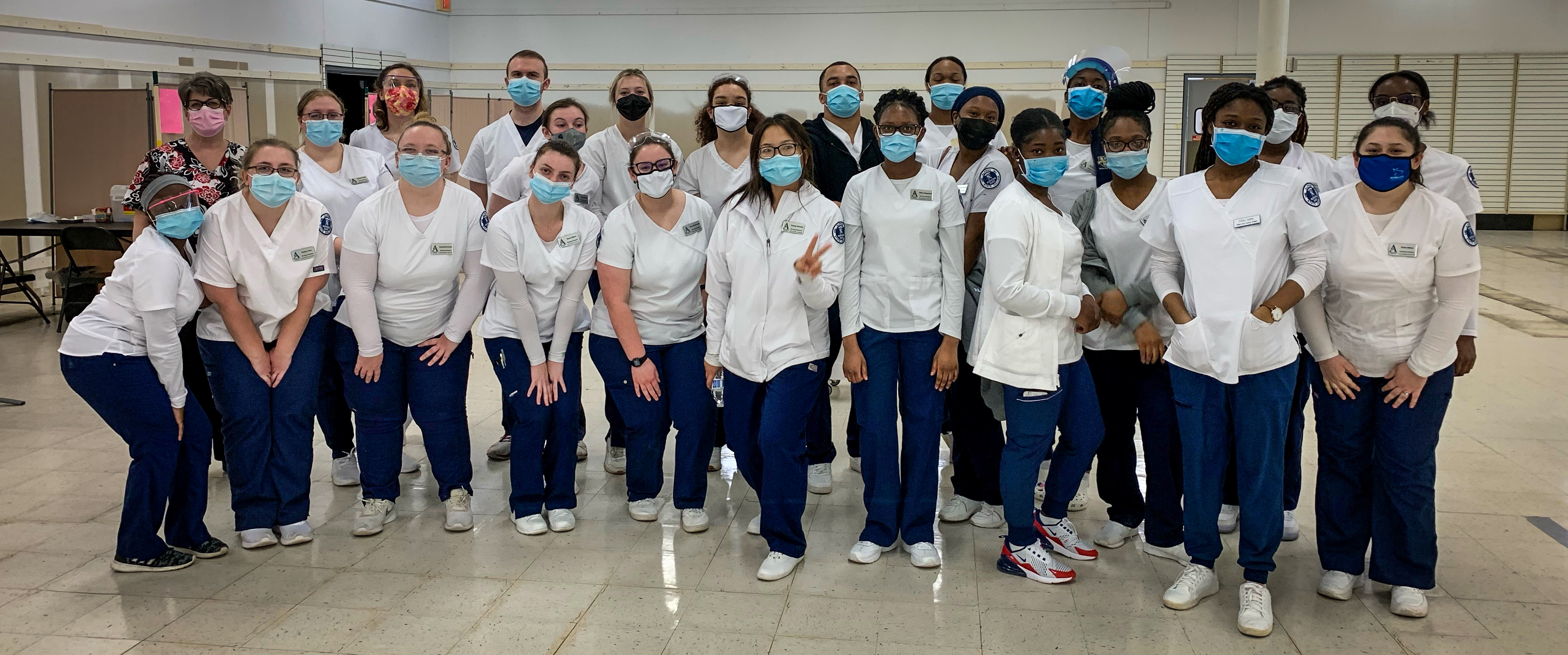 ASC Nursing Students at a Vaccine Clinic