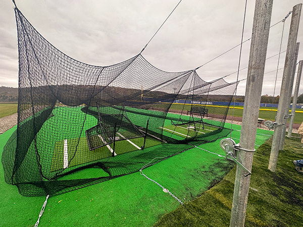 Photo of a batting cage at Alfred State College.