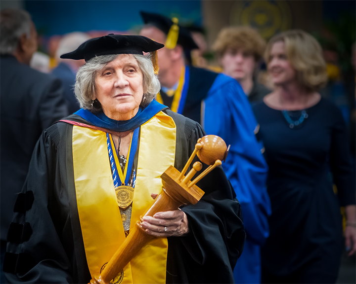 Grand Marshal and SUNY Distinguished Teaching Professor Dr. Aniko Constantine