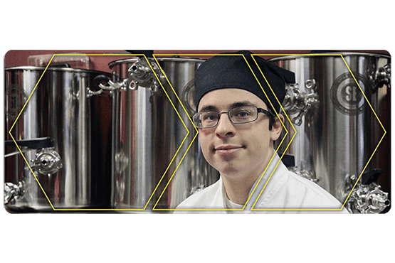 Jacob Clark in chef hat and coat