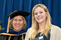 Provost Dr. Kristin Poppo and Claire Wragg