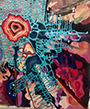 "chaotic mandala" by artist-teacher Ashley Smith