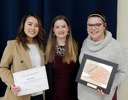 Riko Hayano, Amy Miller, and Samantha Bowers