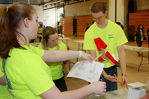 Alfred State students judge one of the 