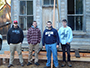 students standing in front of Carter Residence at Malakoff Diggins State Historic Park