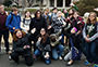 students standing in front of the Tokyo National Museum