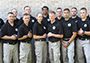 police academy students in uniform