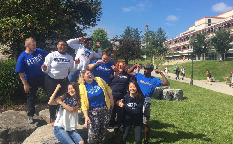 Students cheer new ranking.