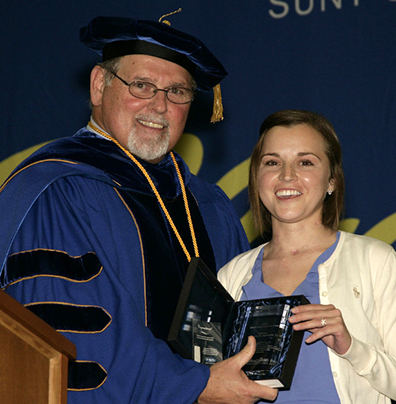 President Dr. Skip Sullivan and Alexandra M. Argentieri 