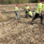 Students working on Shongo creek project