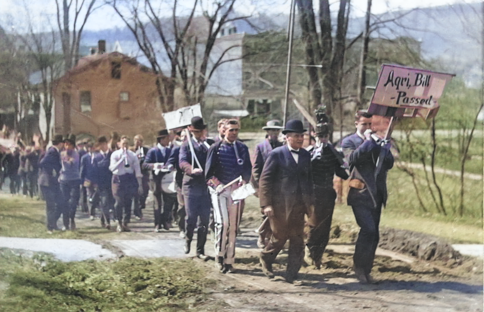 Village parade in 1908