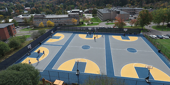 New multipurpose courts at Alfred State