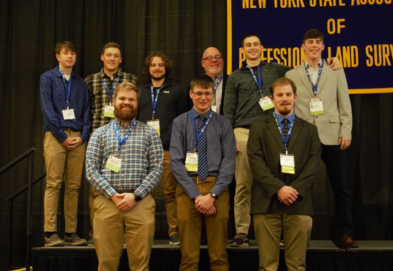 Alfred State Surveying Students Win Scholarships at NYSAPLS Conference