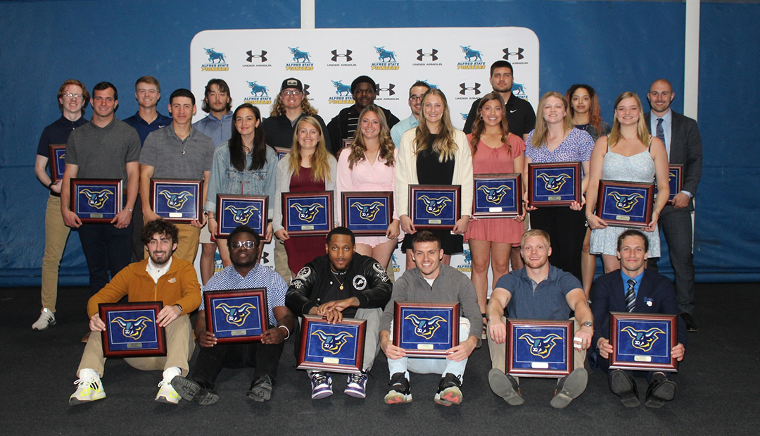 4-Year Award Winners at the Athletic Department End of Year Awards Ceremony
