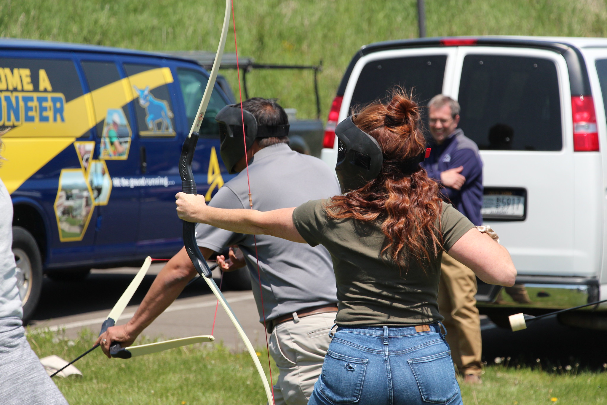 faculty and staff play games