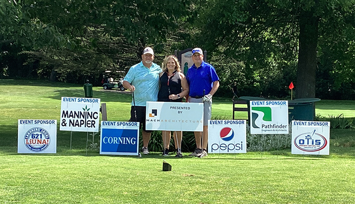 The winning team of Gary Harwood, Kandi Geibel, and Brent Geibel