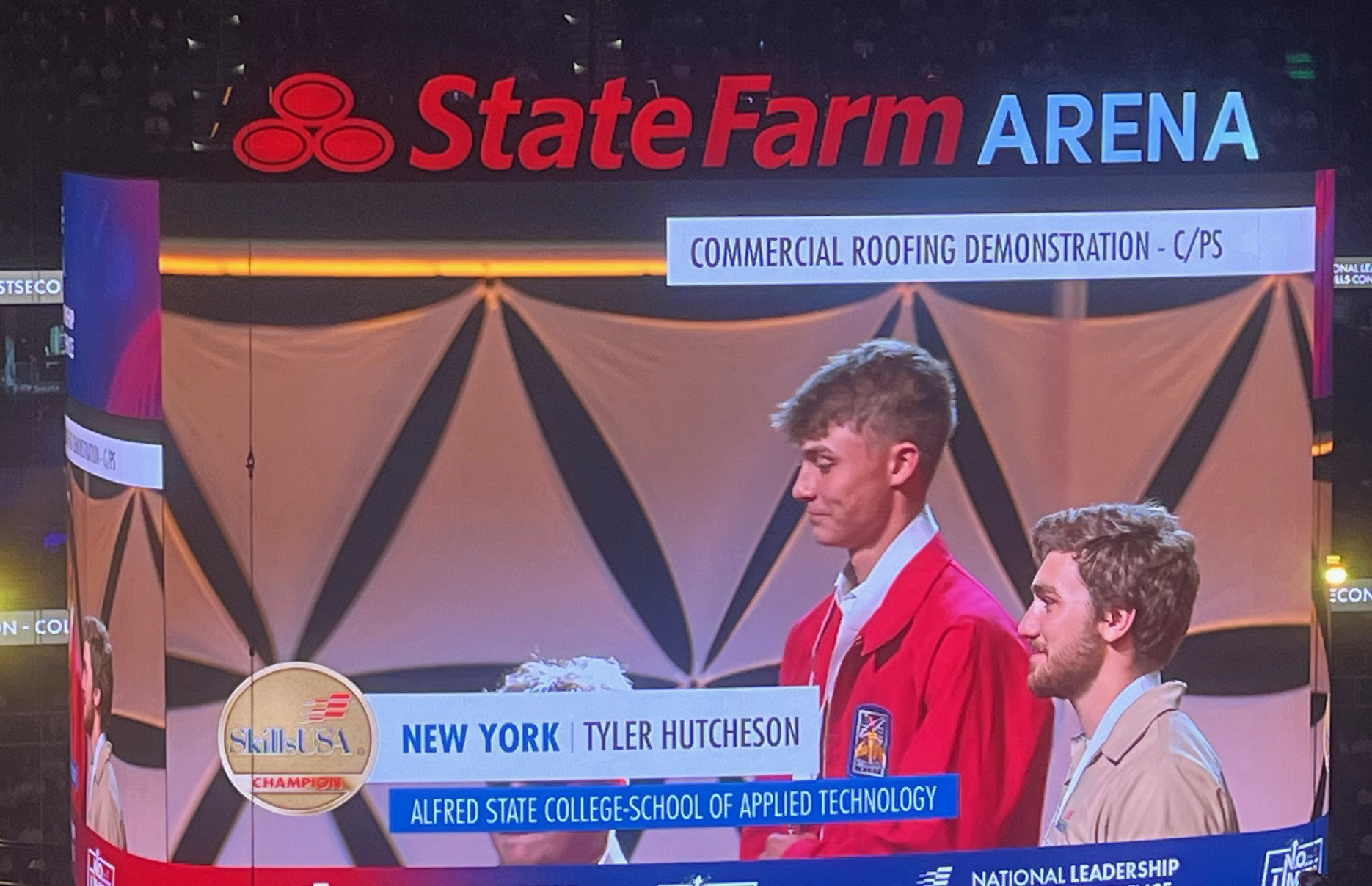 student receives award for winning Skills USA Competition