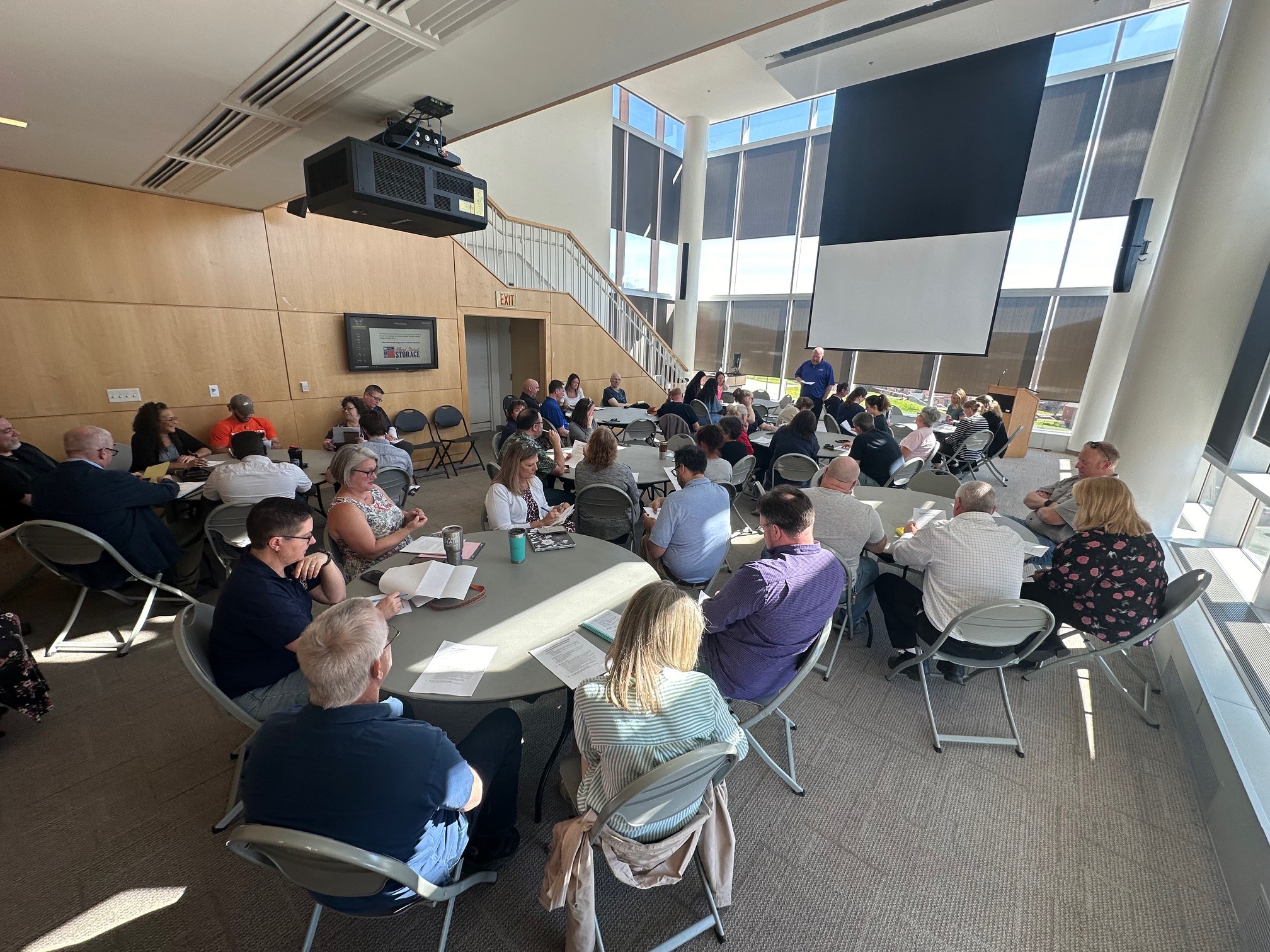 Jon Nickerson leads meeting
