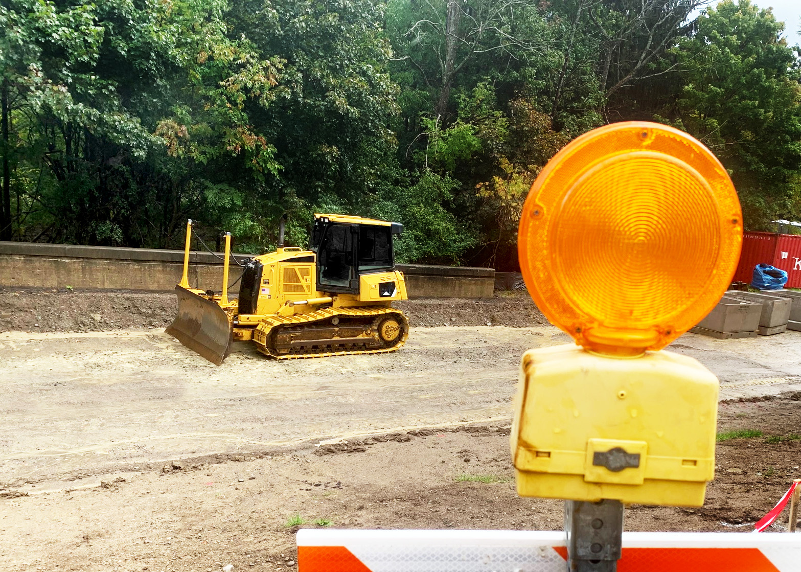 Excavation is underway on Alfred State's loop road to replace, update, and expand underground infrastructure throughout the entire campus.