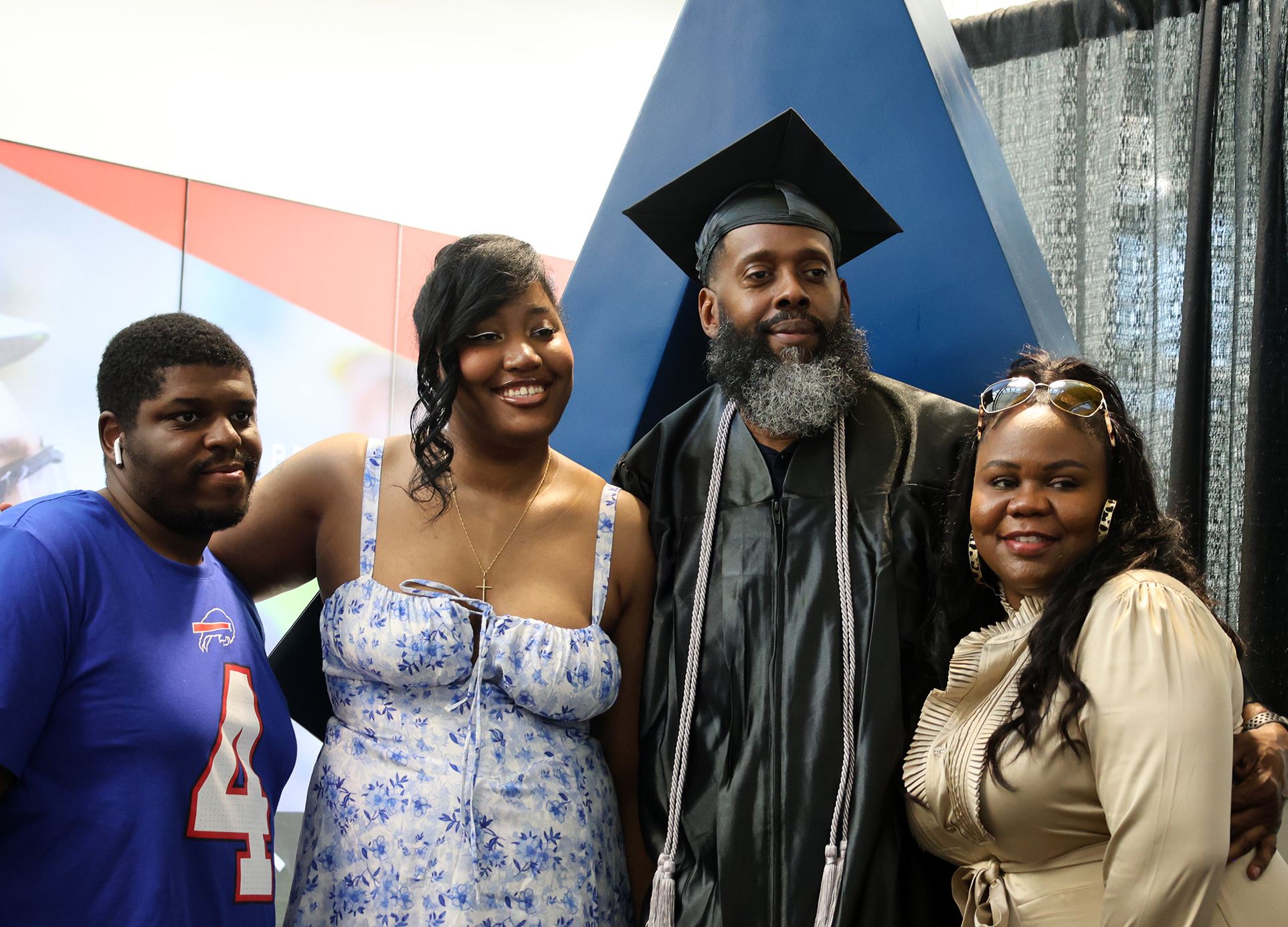 family photo at commencement