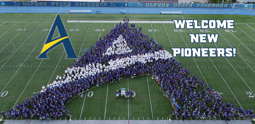 The newest Alfred State students form their first A