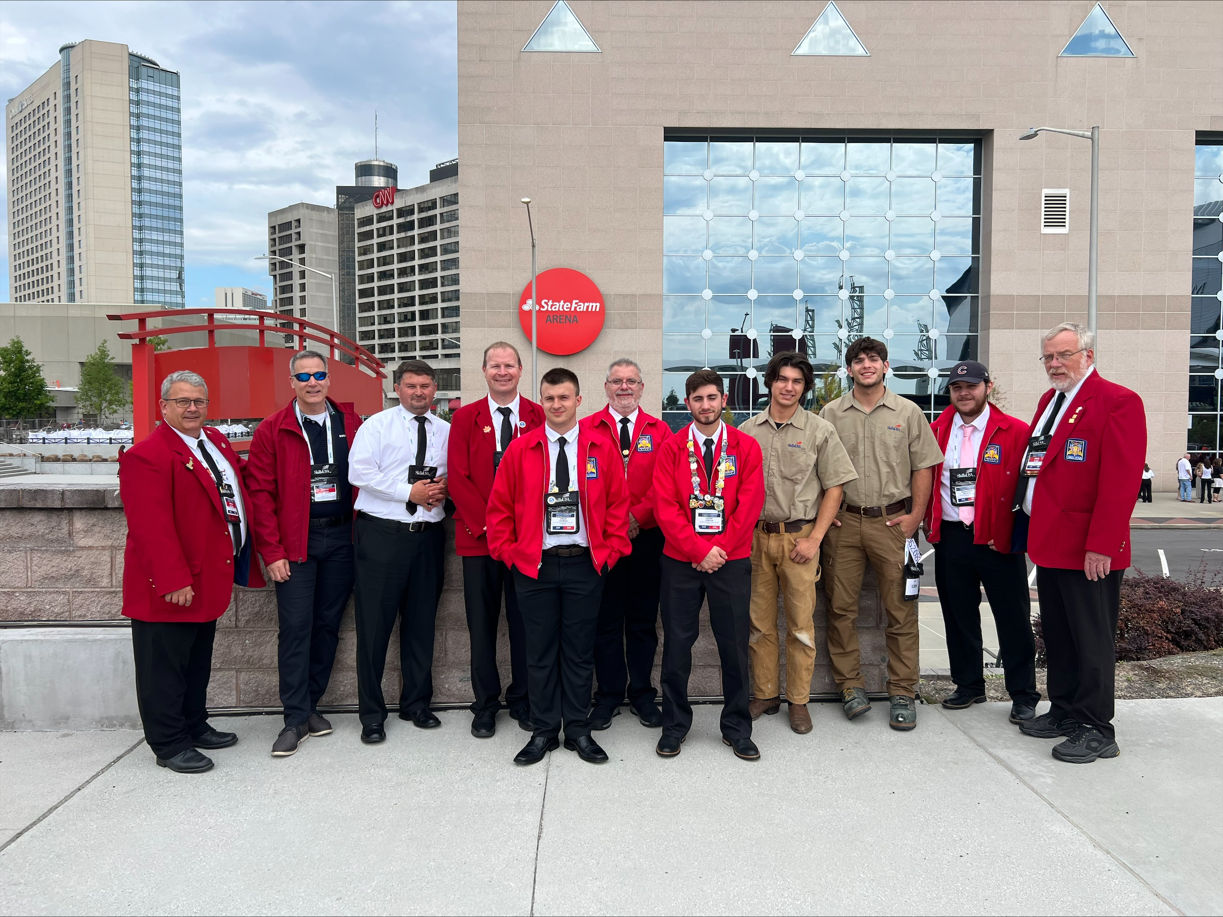 A group of eleven represented Alfred State at the 2023 SkillsUSA National Championships.