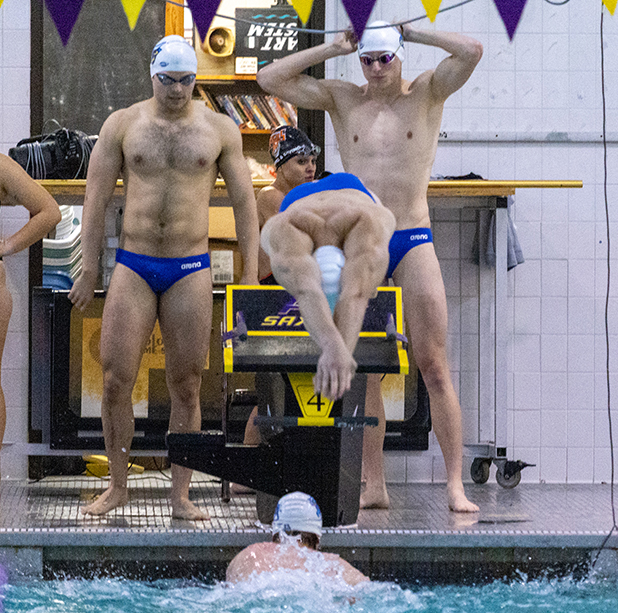 Alfred State competes in a relay