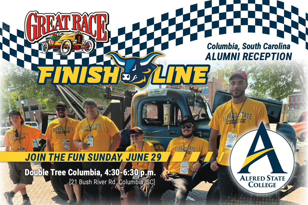 Great race participants in front of their car