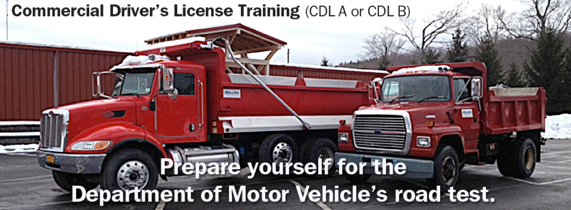 Commercial Driver's License Training. Prepare yourself for the DMV road test.