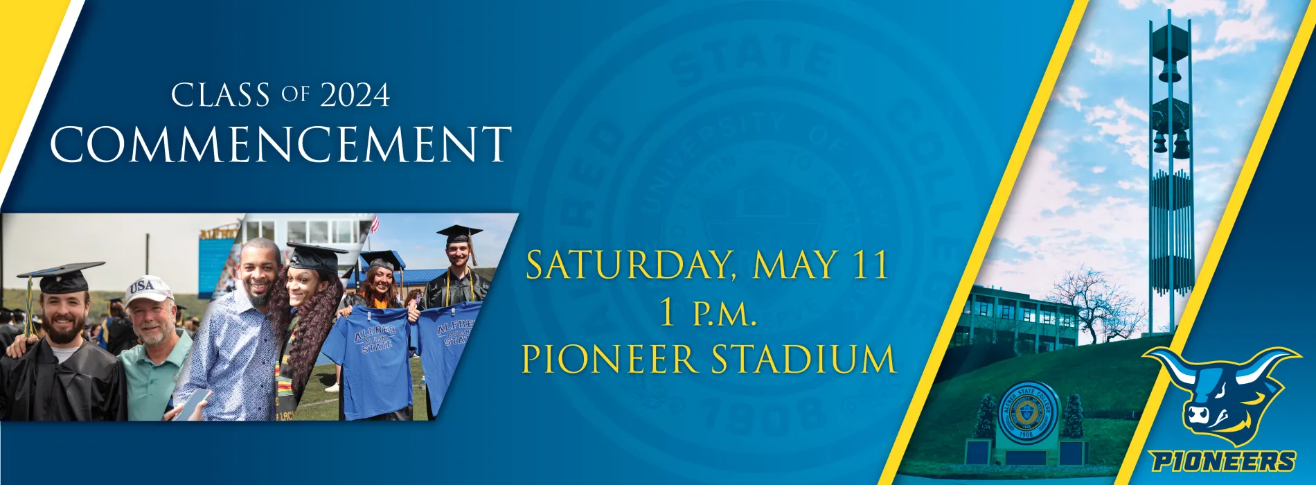 Class of 2024 Commencement - Saturday, May 11, 1 p.m., Pioneer Stadium