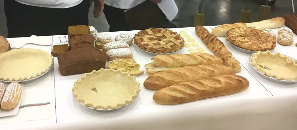 pastries on a table