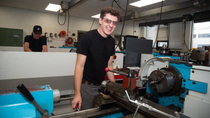Machine Tool lab provides hands on learning opportunity.