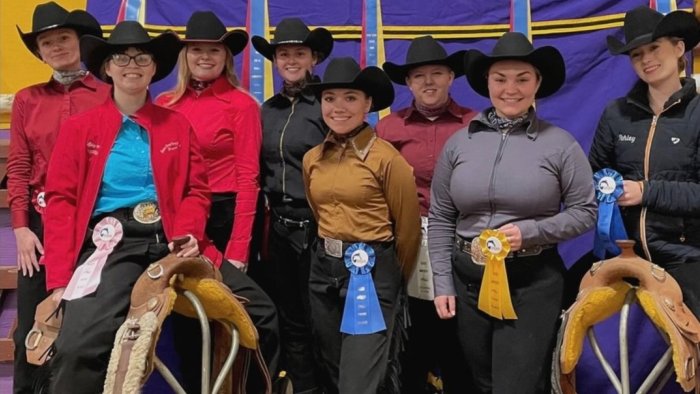 Members of the Alfred State Western Equestrian team